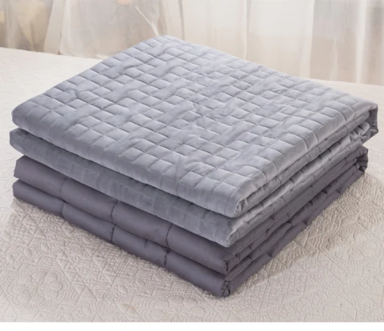 Напечатанное на заказ бамбуковое хлопковое охлаждающее утяжеленное одеяло King Glass Beads летнее мягкое утяжеленное одеяло