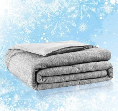 Охлаждающее одеяло, мягкое и легкое летнее охлаждающее одеяло, двусторонняя альтернатива пуху, пуховое одеяло полного размера или размера «queen-size»