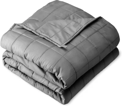 Утяжеленное одеяло для взрослых (14 фунтов, 48 x 72 дюйма, серое)